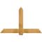 Ekena Millwork Eugene Rough Sawn Timber Gable Bracket, Western Red Cedar, 60"W x 38"H x 4"D x 6"F, 15/12 Pitch GBW060X38X0406EUG00RWR - alternate 1